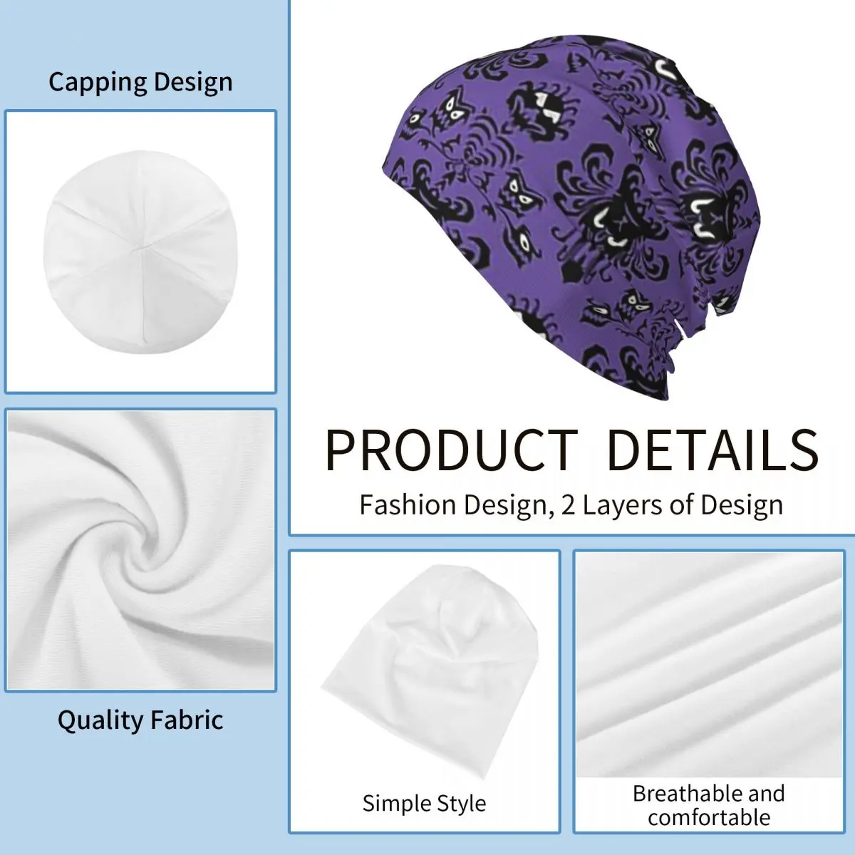 Особняк с привидениями Skullies шапки шапки теплая осенне-зимняя уличная шапка вязаная шапка для мужчин женщин взрослых