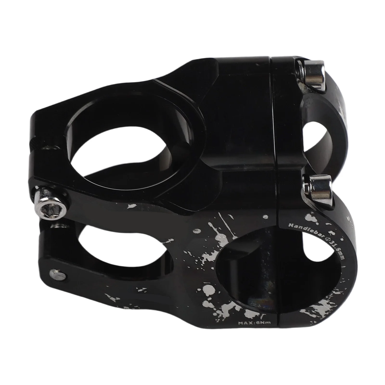 Vorbau aus 6061-Aluminium, 31,8 mm, Fahrradvorbau, Lenkerklemme aus schwarzer Aluminiumlegierung, bunte Dekoration, 31,8 mm Lenkerpassung