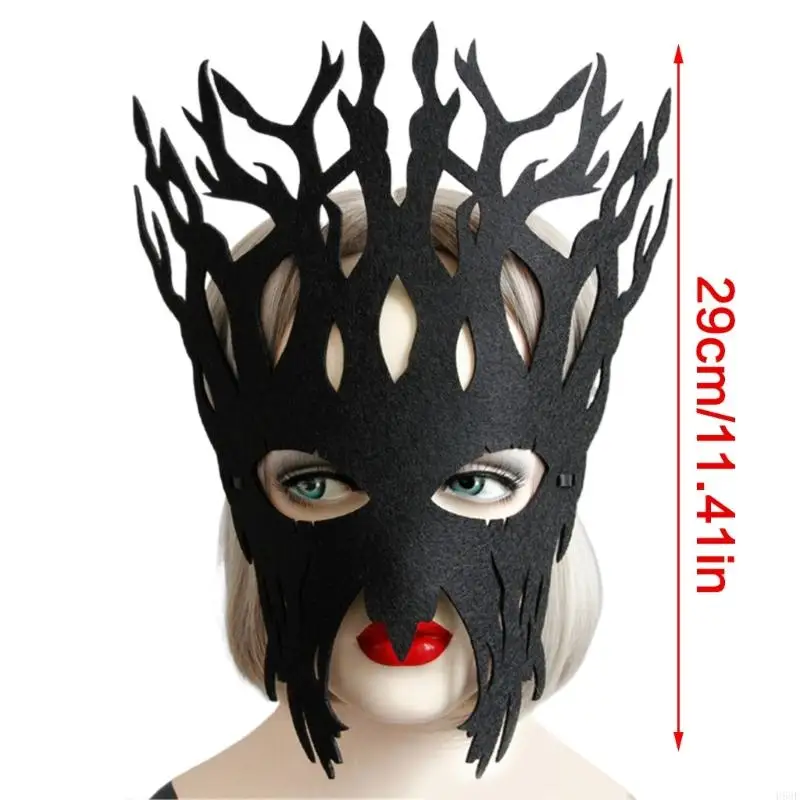 H58e Face Mask Halloween Tree Mask for Kids Man Man Carnivals Cosplay Party