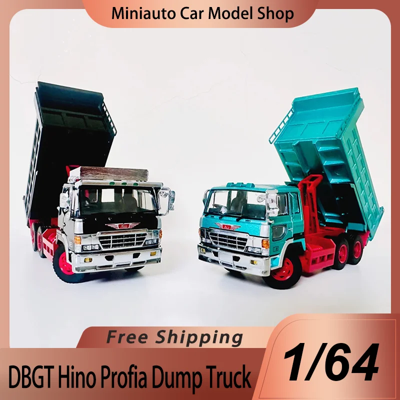 DBGT 1:64 Hino Profia camión volquete vehículo de construcción japonés aleación modelo fundido a presión edición limitada para camiones coleccionistas coche de juguete