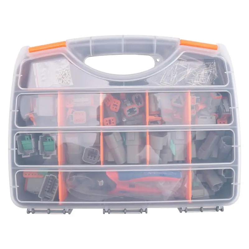 【Price Drop !!】-338Pcs Dt Deutsch Connector Kit - 2 3 4 6 8 12 Pin Connectors Car Electrical Connector