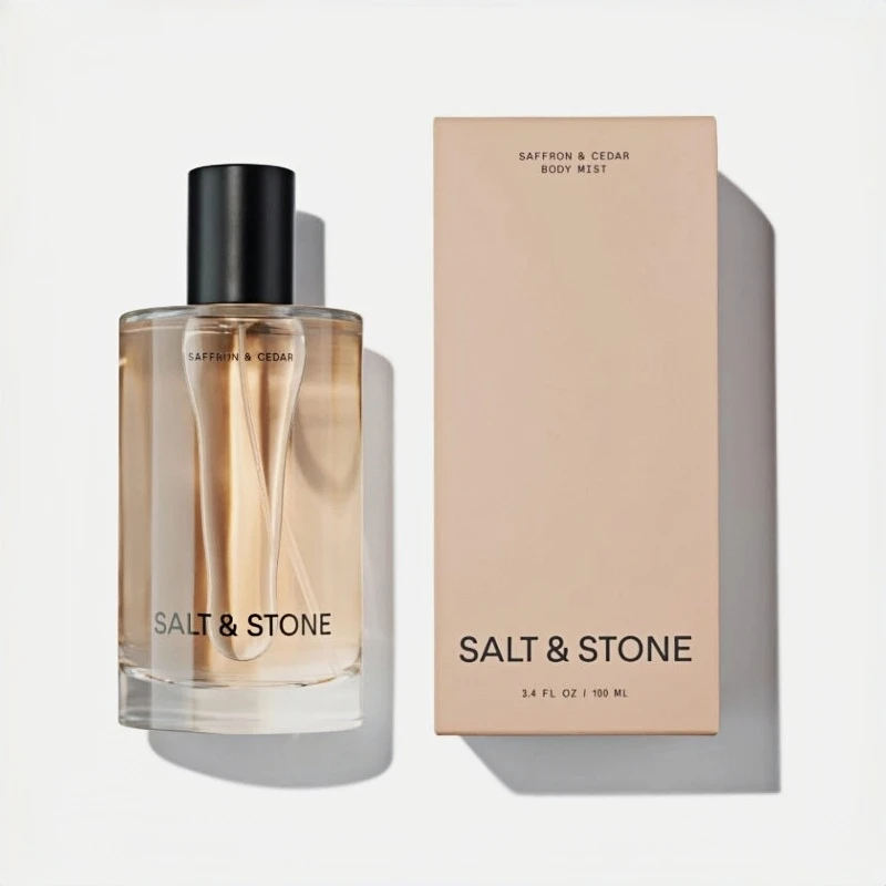 رذاذ الجسم بالملح والحجر، رائحة الزعفران والأرز، رذاذ للعناية بالبشرة والشعر والجسم للنساء والرجال، عطر مرطب مع Gl