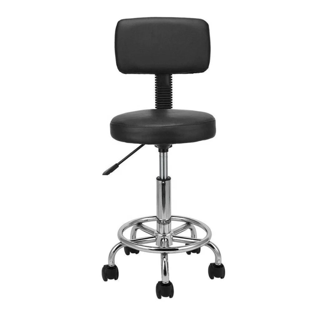 

Beauty Salon Master Chair with Backrest Babrer Shop Equipment Ready To Ship Factory Selling Comfortable Salon Stool