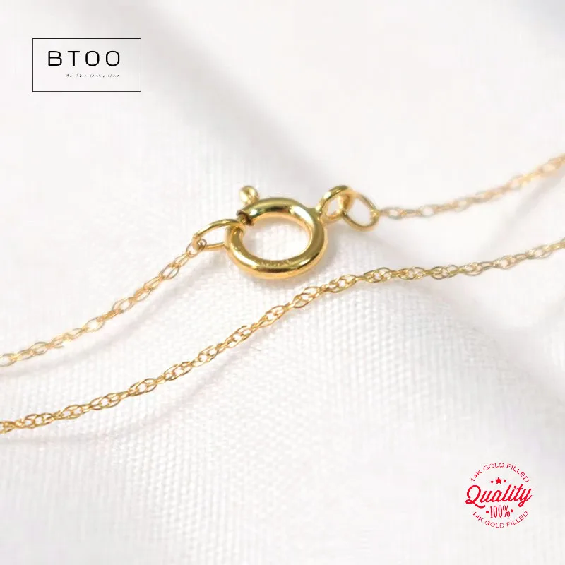 14K Gold Filled Necklace 40CM/45CM 1.1mm Chain with Spring Clasp Tarnish Resistant Jewelry for Women Chain Necklace