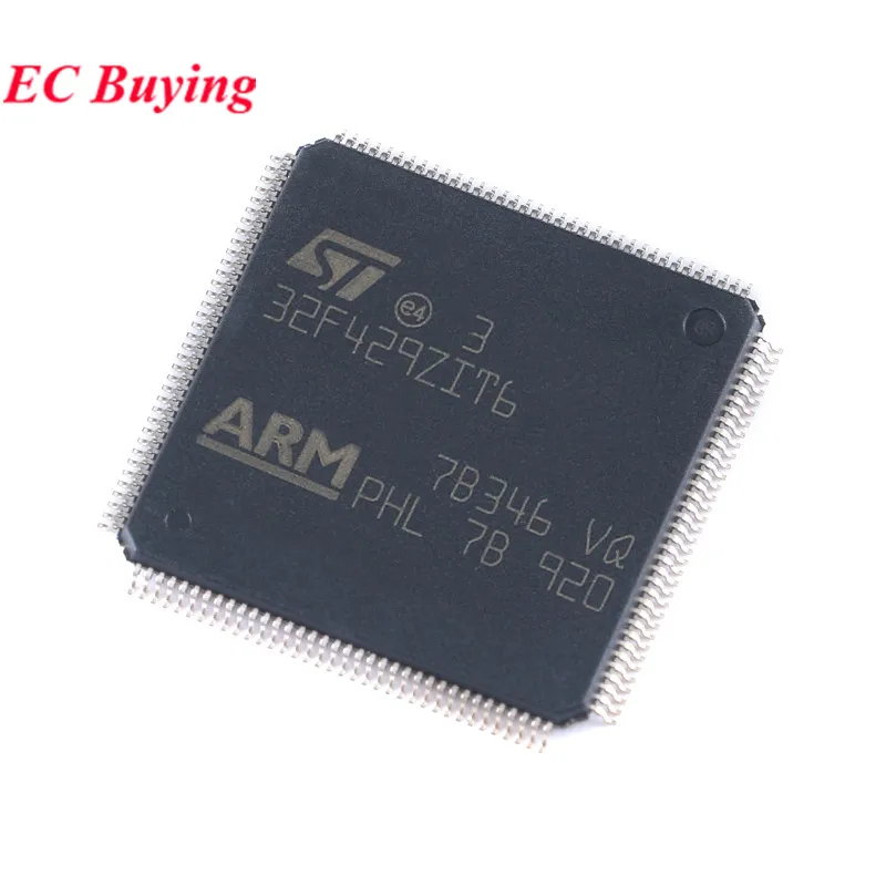 2Pcs/1pc STM32F429ZIT6 STM32F429 STM32 F429ZIT6 32F429ZIT6 LQFP-144 ARM Cortex-M4 32-bit Microcontroller-MCU Chip IC