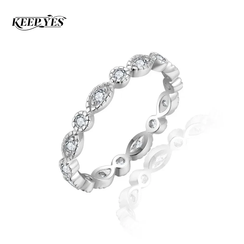 

Кольцо KEEP YES с муассанитом, общим весом 0.45 карата, диаметром 1.8 мм, круглое, из стерлингового серебра S925, в корейском стиле, для помолвки и свадьбы, для женщин