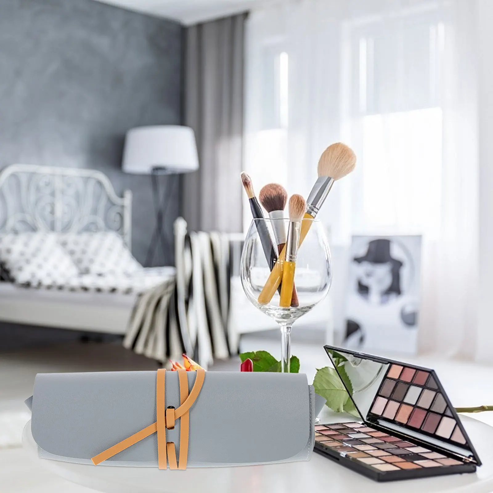 

Premium Makeup Brush Storage Bag Organizer Pouch Portable Rolling Case For Lipsticks Cosmetics Durable Lightweight