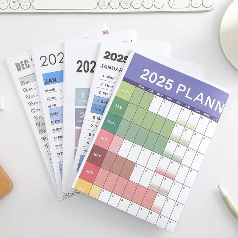 Calendario de pared anual de 2025 Póster Planificador de pared anual anual de 12 meses Calendario de pared de 2025 Calendarios de cartel de planificador anual de 2025 Jan