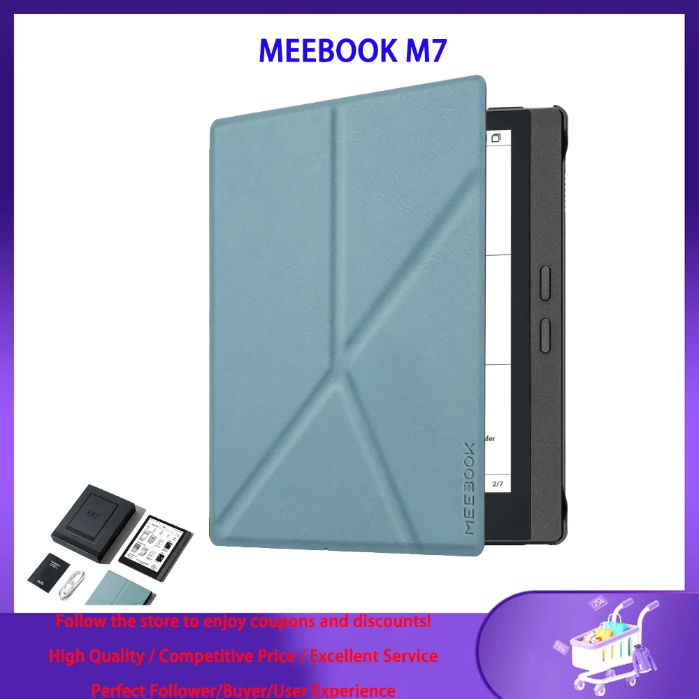 Original MeeBook M7 E-reader 3GB+32GB 6.8-inch 300PPI Meebook M7 Ereader Ebook Reader Carta1200 E-ink Screen Open Android 11