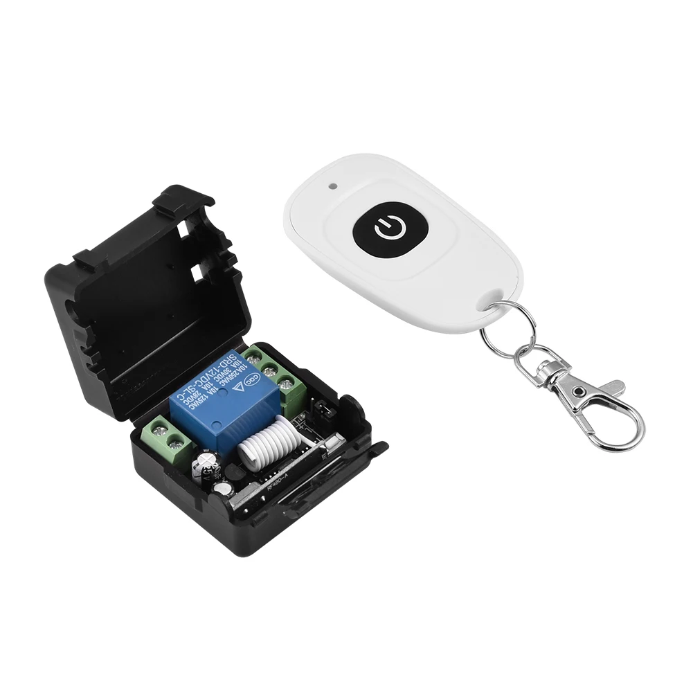 

DC 12V Single Channel Relay Module RF Wireless Switch Receiver Remote Control Transmitter new
