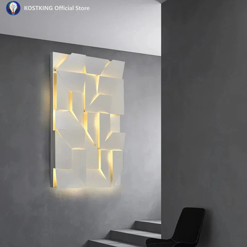 

2024 Wall Lamp Living Bedroom Creative Art Design Led Light Dining Room Resturant Hall Wall Sconce Lighting Fixture Indoor Decor