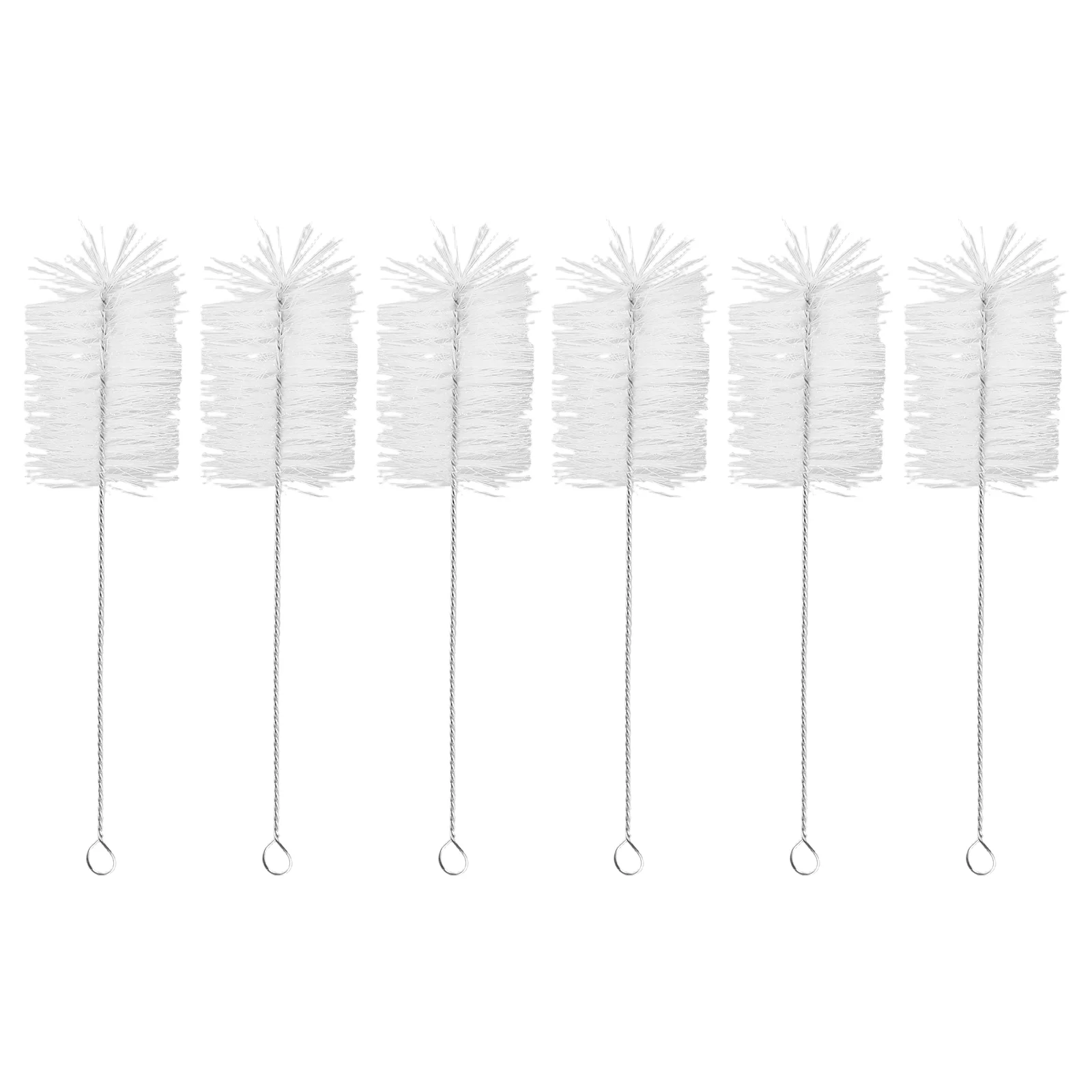

6 Pcs Handle Cup Brush Stainless Steel Bristles For Cleaning Bottles Water Jugs Oil Pots Baby Bottles Narrow Neck