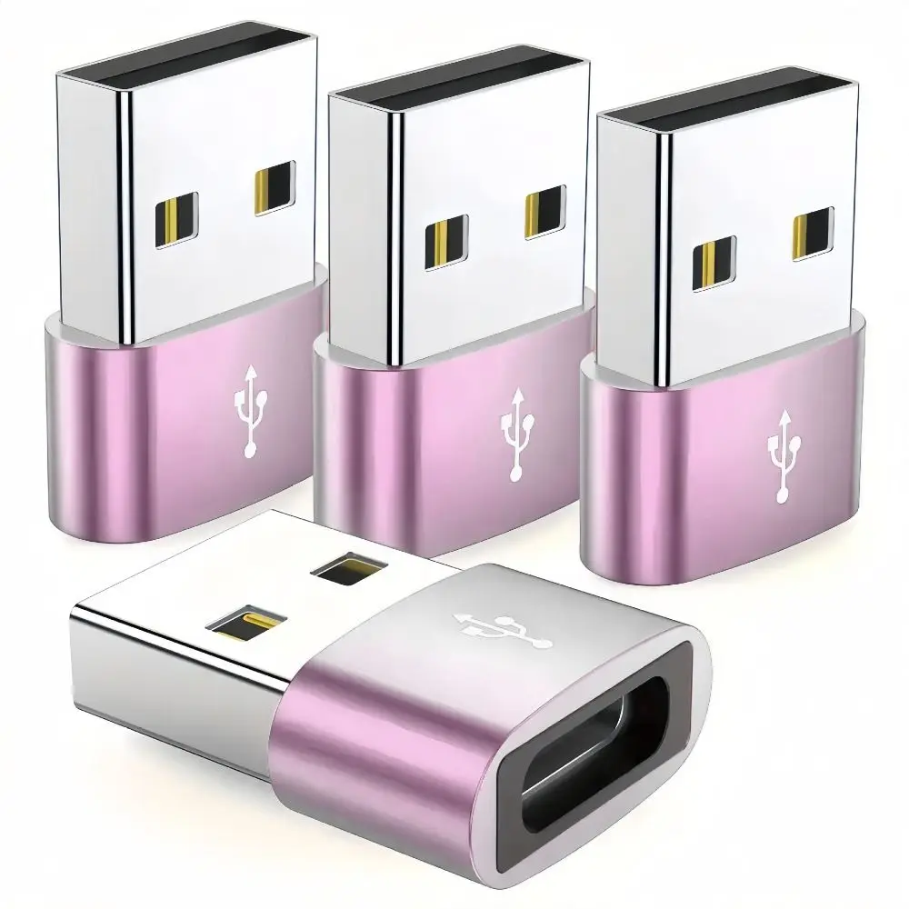 5 قطعة سبائك الألومنيوم USB نوع C محول محمول صغير OTG محول البيانات العالمي متعدد الوظائف USB استقبال محول