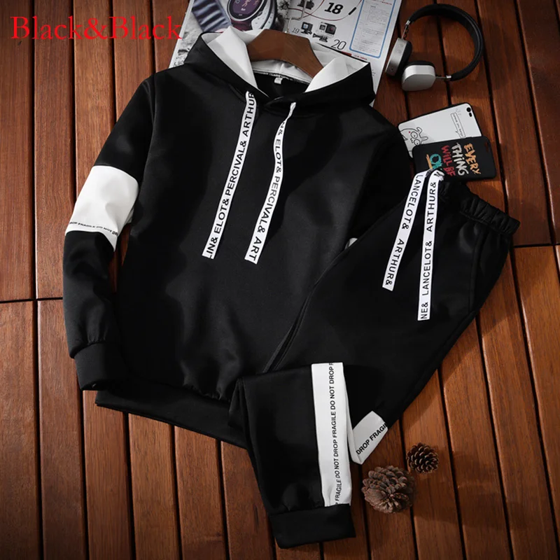 Neue Trend Männer Hoodie Sweatshirts Jogginghose Anzüge Männer Pullover Sport Jogging 2 Stück Outfits