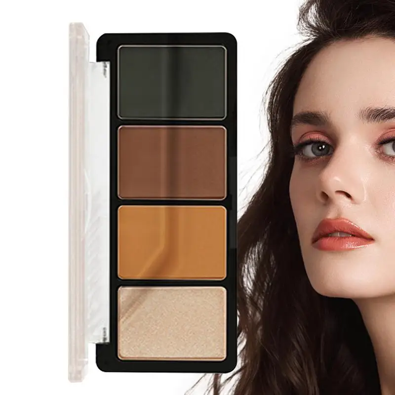 Oogschaduwpalet Make-Up Matte Make-Up Oogschaduw Palle 4 Kleuren Sterk Gepigmenteerde Matte Glans Oogschaduw Pallets Natuurlijke Kleuren