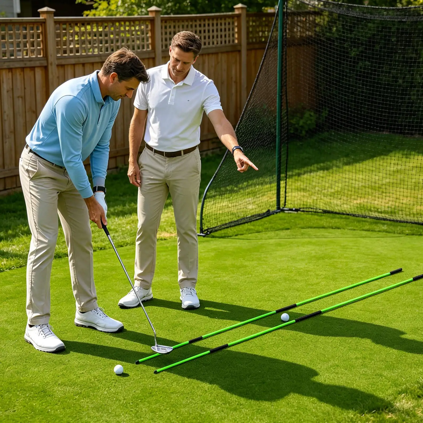 Golf Equipment - Alat Pelatihan Golf Swing Plane Trainer,