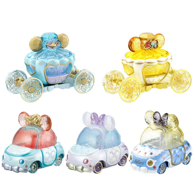 TAKARA TOMY Tomica Disney Jewel Road Alloy Car Pumpkin Snow White Cinderella Aurora Car Die-cast Metal Model Children's Gift