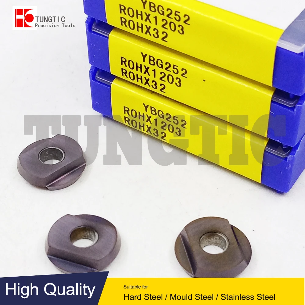 

ROHX1203 YBG252 ROHX32 ROHX 1203 Indexable Milling Cutter Inserts Lathe Tools Machining Metal