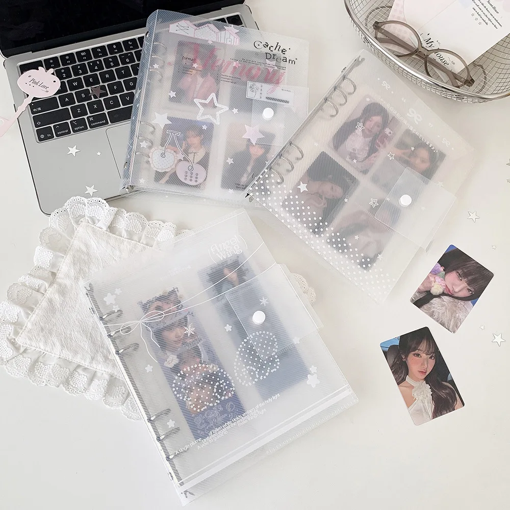 A5 Binder Photocards Collect Book Postcard Holder Journal Agenda Planner School Stationery