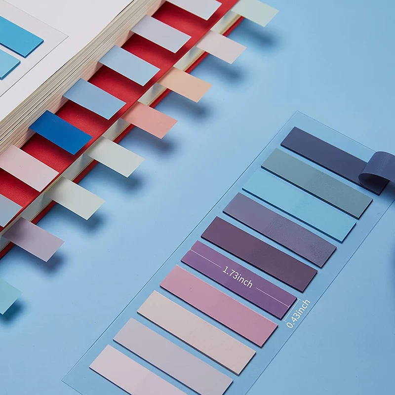 1Pc PET Arrow Flag Sticky Note Page Marker Planner Stickers Morandi Transparent Fluorescent Index Tabs Office School Supplies