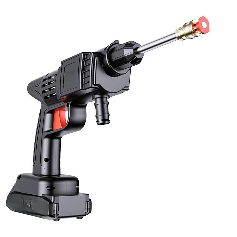 

High-pressure lithium battery car washing machine Household handheld car washing water gun Small portable cleaning