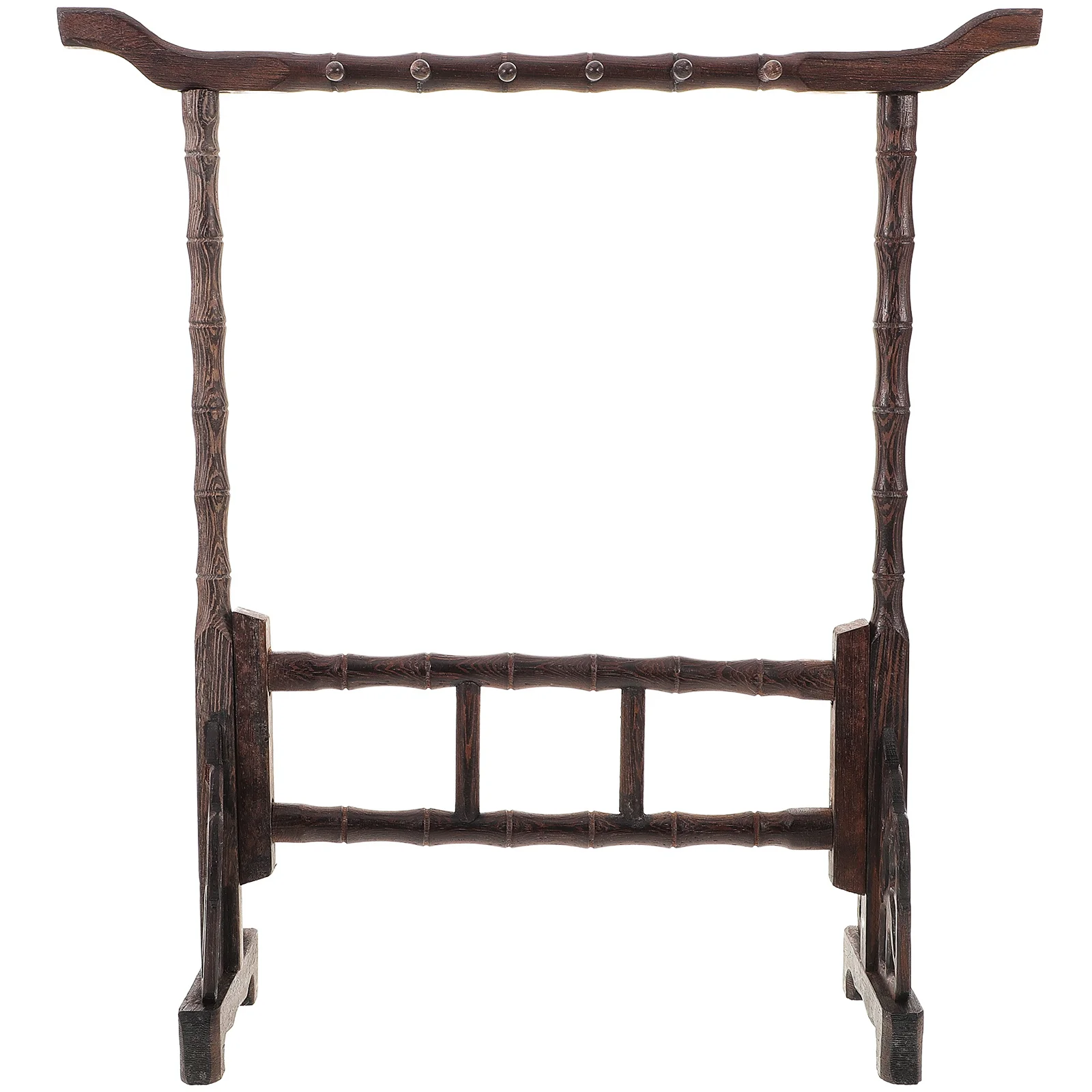 Calligraphy Brush Holder Bamboo Ink Brush Stand 12-Pen Capacity Organizer Rack for Art Lovers Writing Tools Display Shelf