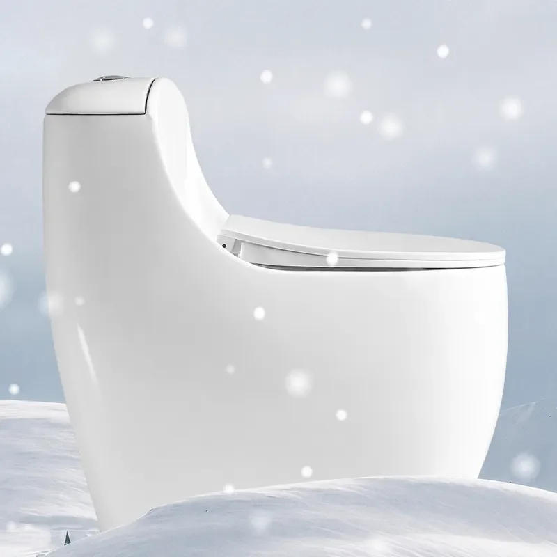Egg Shaped Siphon Toilet Water Saving Silent Deodorant Anti Splash Large Pipe Flushing System Suitable For Small Apartment