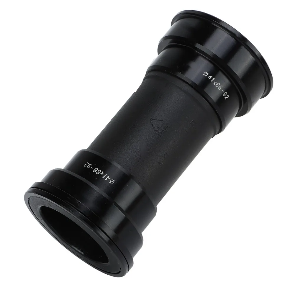 

BB92 DUB Bike Bottom Bracket Aluminum Alloy Press Fit Press in Bike Bottom Bracket Black Lightweight Bike Center Shaft
