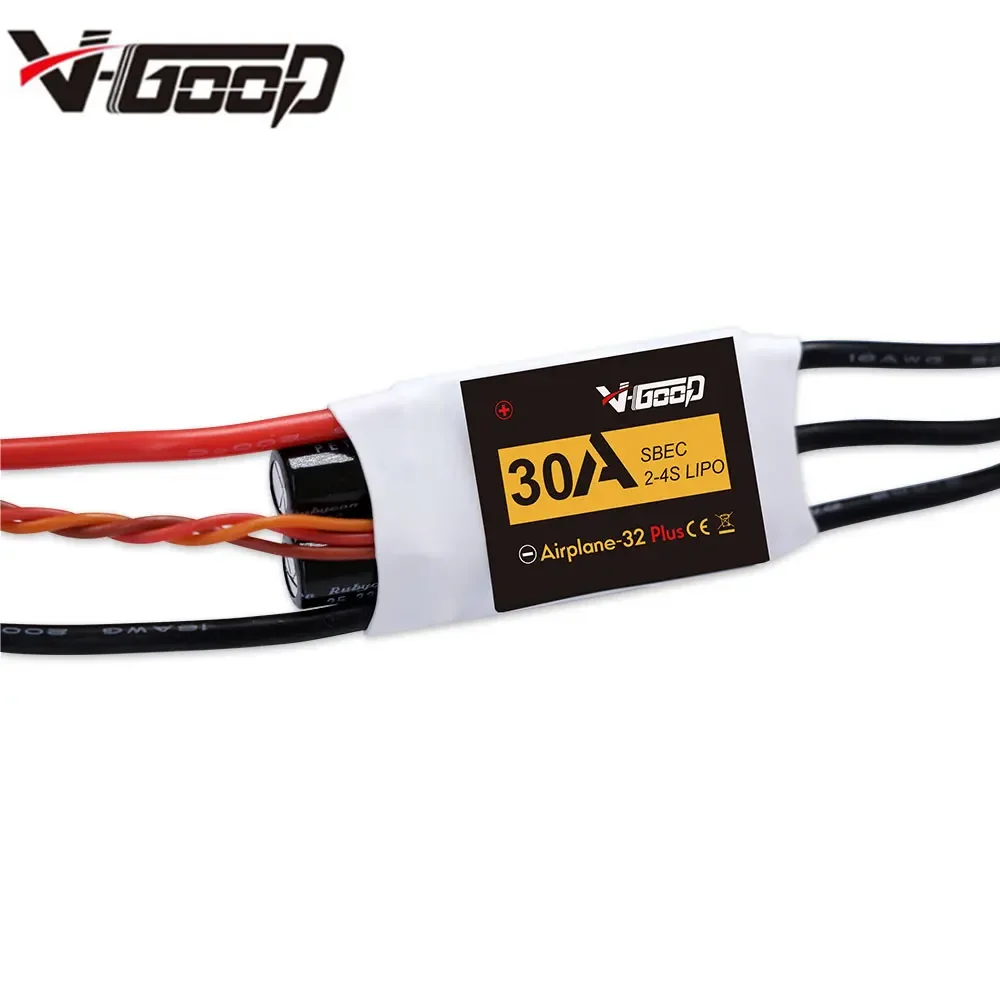 VGOOD Brushless ESC 6A/ 15A / 20A / 30A / 40A / 60A / 80A / 100A /120A/150A 2-6S 32-Bit W/ 1.5A SBEC for RC Airplane Accessories