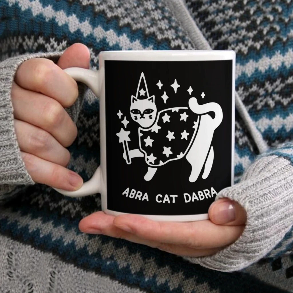 

AbracatdabraCoffee Mug Tea Cup 11oz Coffee Cup Funny Birthday Ceramic Mug Personalized Cup