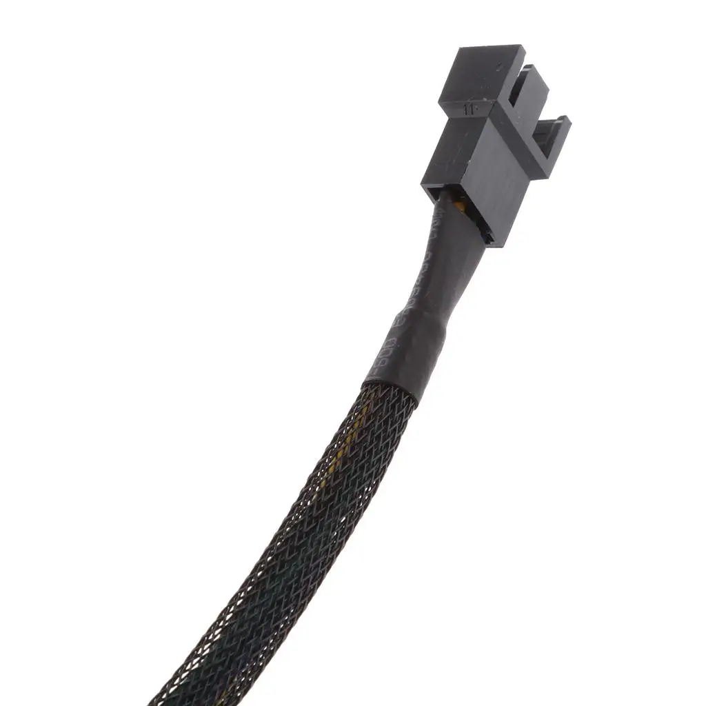 Ekstensi Kabel Kipas Komputer Hitam Pria Ke Wanita 4 Pin (Panjang Kabel 12")