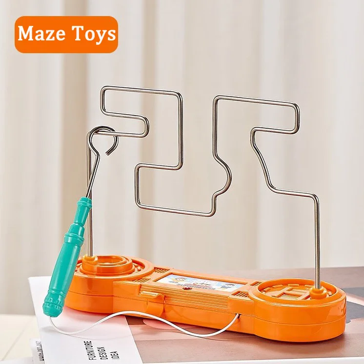 Jouet de choc électrique pour enfants, jeu de labyrinthe tactile électrique éducatif, jeu amusant pour fête, jouets d'expérimentation scientifique, cadeau pour enfants