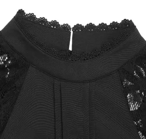 2025, neue Herbst Vielseitig Sexy Elegante Halb Hohen Kragen Einfarbig Spitze Langarm frauen Hemd