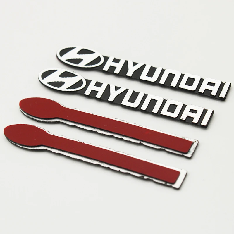 سيارة مكبر صوت ستيريو شعار ثلاثية الأبعاد ملصق معدني لشركة هيونداي سانتا في سوناتا سولاريس أزيرا كريتا I30 Ix25 توكسون IX35 اكسسوارات #4