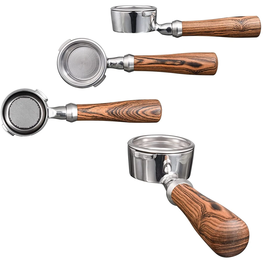 Bottomless Portafilter for Gaggia 58mm, Bottomless Portafilter with 2 Cup Filter Basket