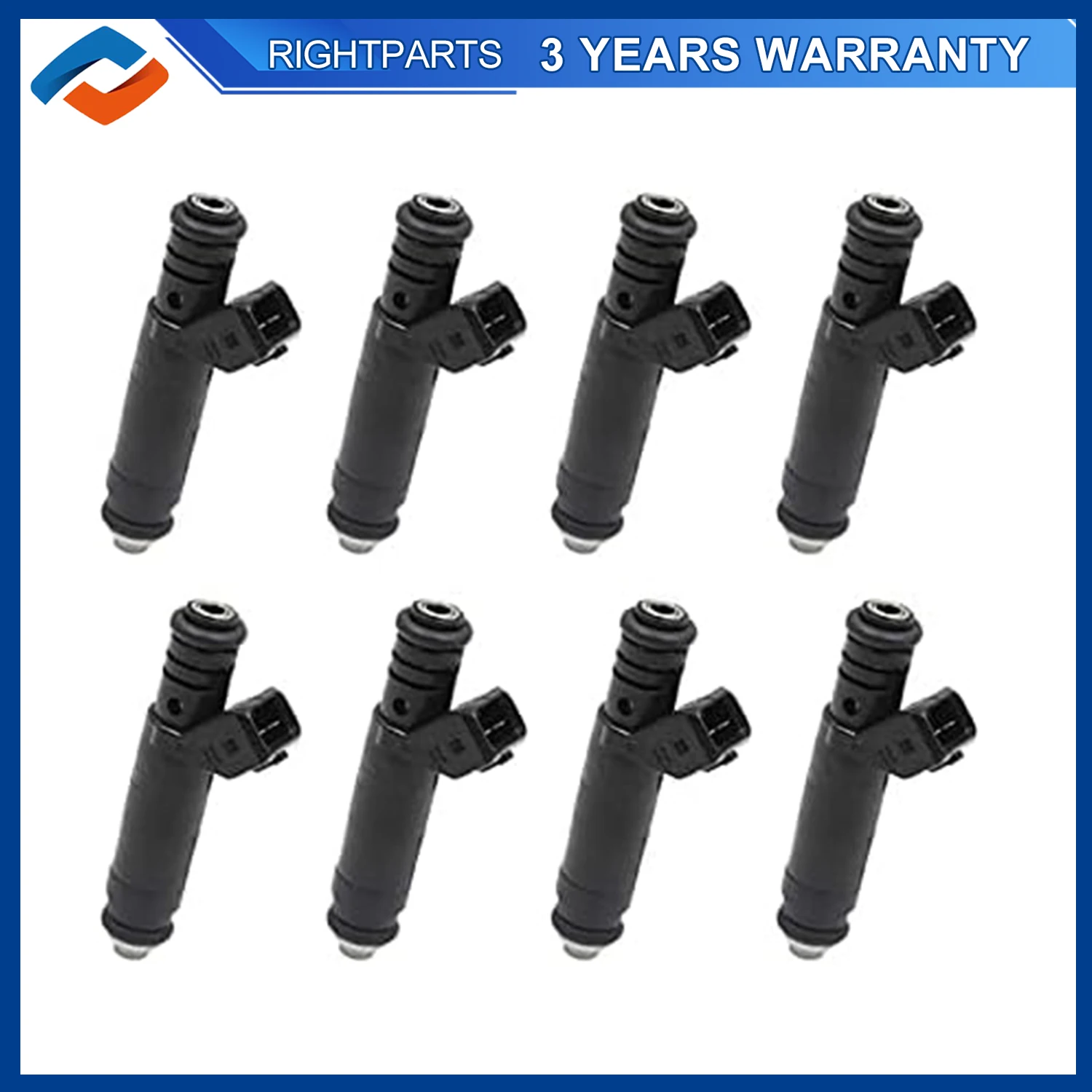 8PCS FI114961 630cc Fuel Injectors For Deka IV 60LB EV1 2.8 Turbo SHO Chevy Ford