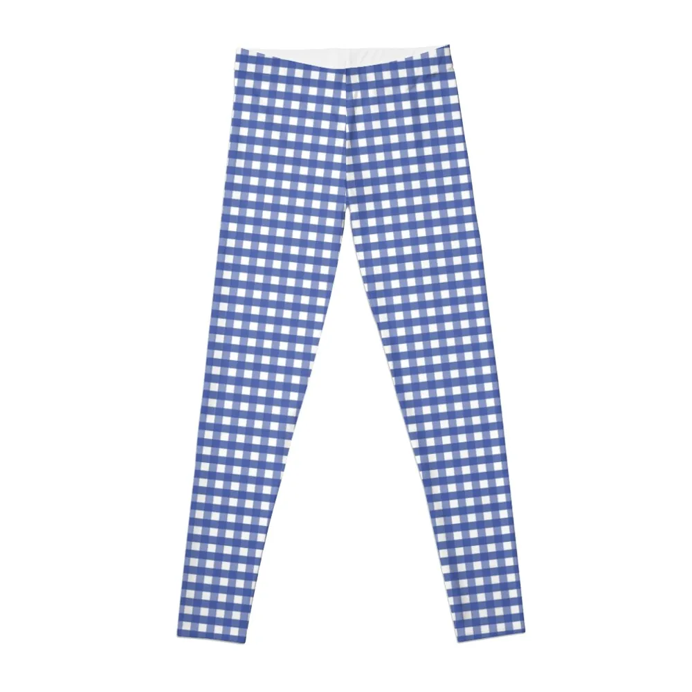 

Cornflower Blue Gingham Check Pattern Leggings sport leggingsWomen Female legging pants sportswear woman gym 2023