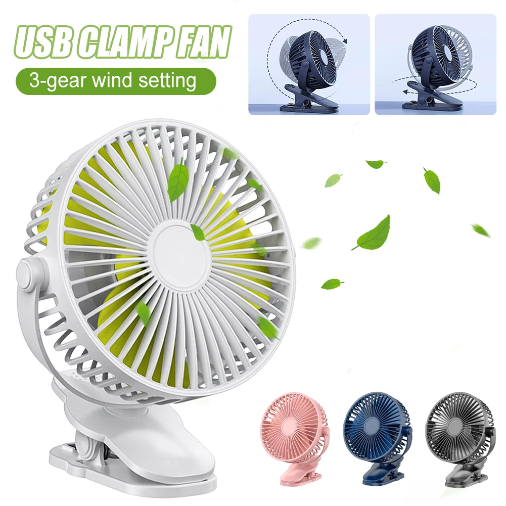 

4800mah USB Rechargeable Clip Fan Ultra Quiet Electric Fan Air Cooler High Quality Outdoor Portable Student Cute Cooling Fans