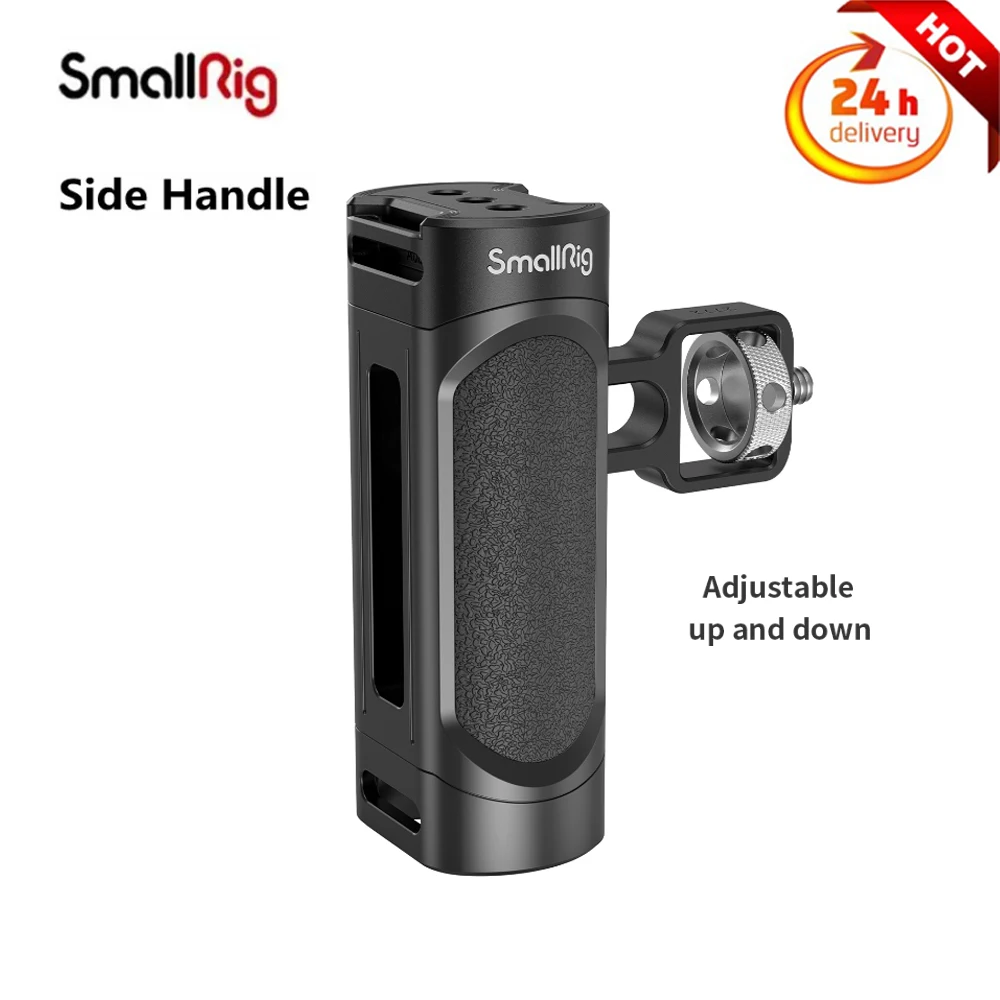 

SmallRig Side Handle for Smartphone Cage Phone Video Rig with 1/4 Threads Lightweight Universal Quick Release Handgrip 2772