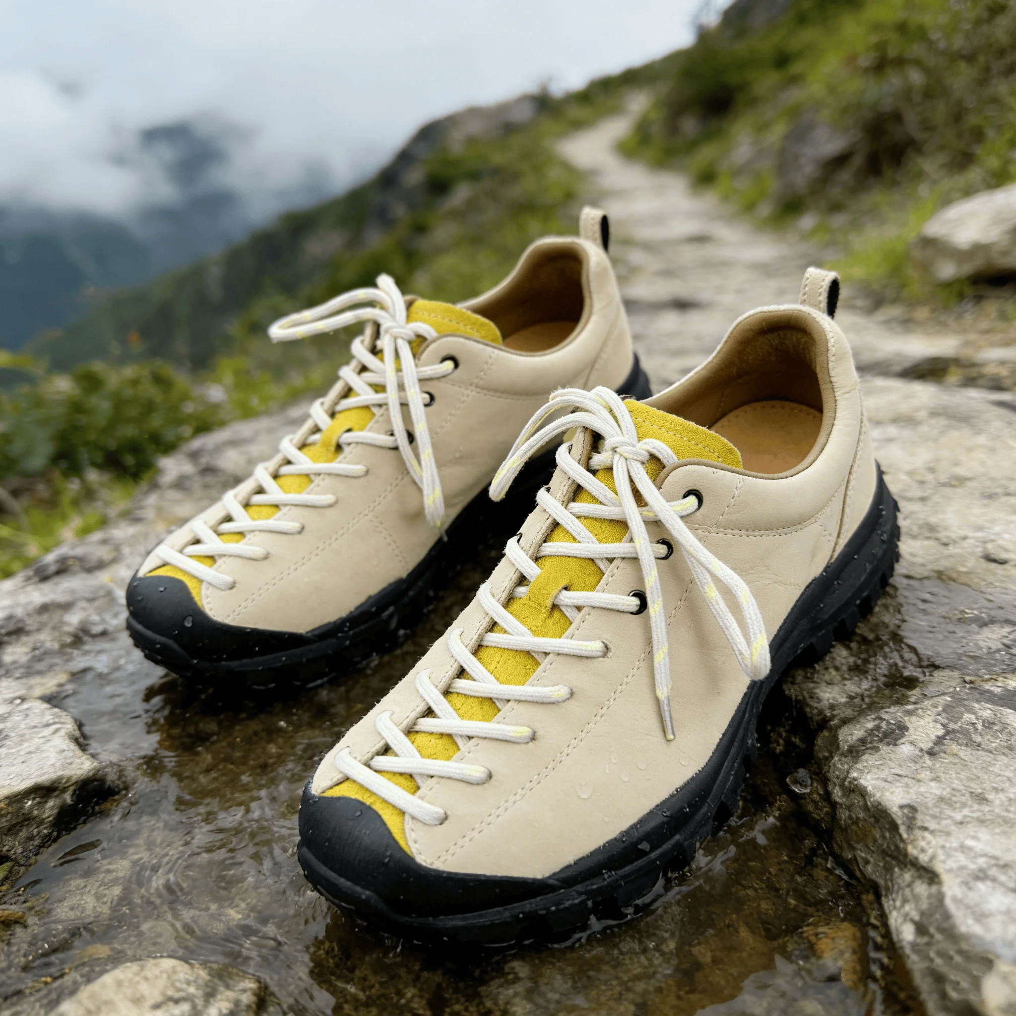 Women's Suede Hiking Shoes, Waterproof Non-slip Outdoor Trekking Sneakers, Breathable Shock Absorption Mountain Climbing Shoes
