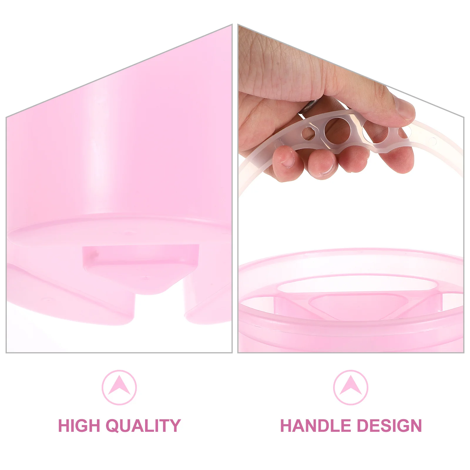 2 قطعة أحواض فرشاة الفنان دلاء غسيل بلاستيكية متعددة الوظائف فرشاة نظافة خلط لوحة المحمولة اللوحة أواني المياه #3