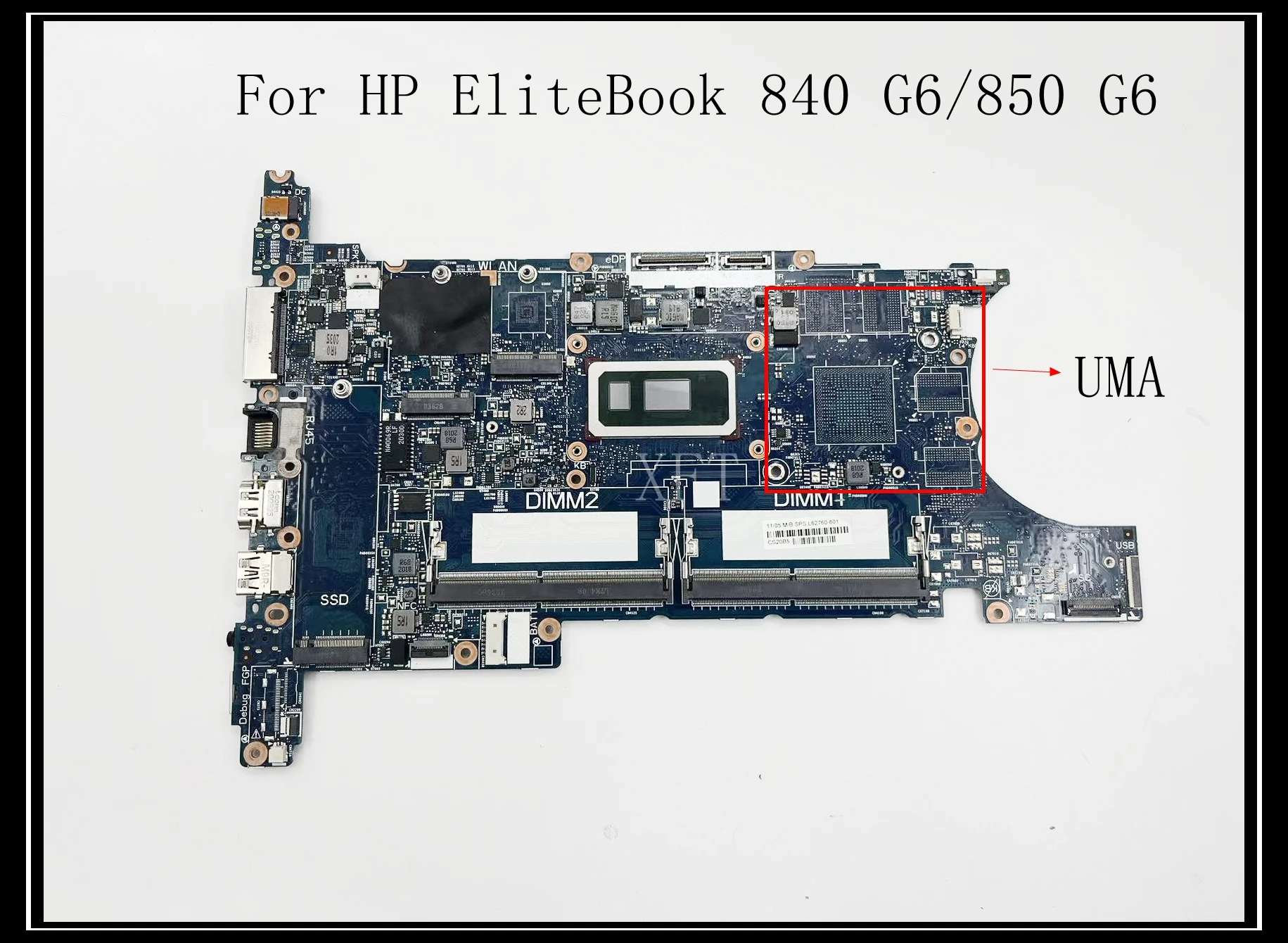 For HP EliteBook 840 G6/850 G6 Laptop Motherboard 6050A3022501-MB-A01 DDR4 With I5 I7 CPU 550X Gpu 100% Test Work