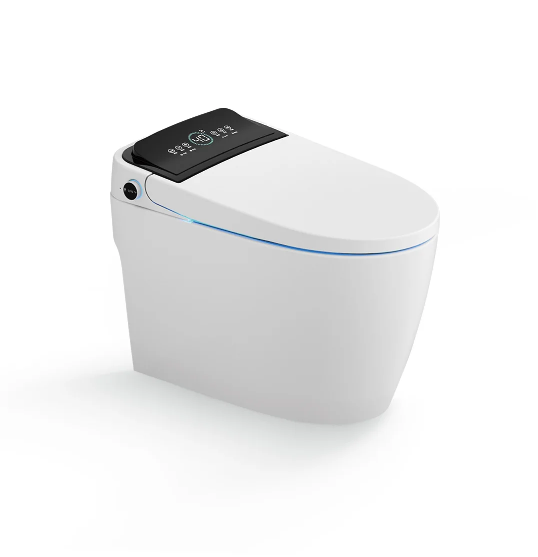 Modern Automatic Sanitary Auto Open Flush Electric Smart Toilet Floor Mounted Remote Control 3-Year Warranty Bathroom Ceramic