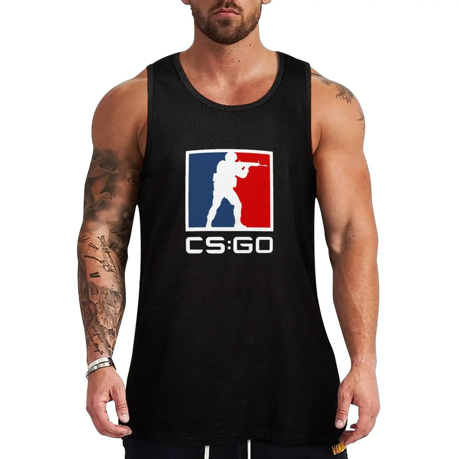 Counter Strike: Global Offensive logo Tank Top Work Gear Tank Top Utility Durable Sleeveless