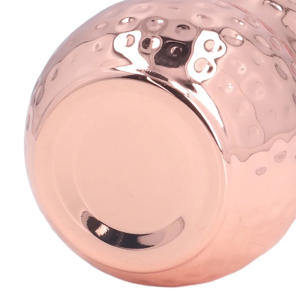 Sturdy Rustless Steel Juice Tumbler Unique Outline Polished Cocktail Glass Irregular Thickened Drink Container Cold Drink Making