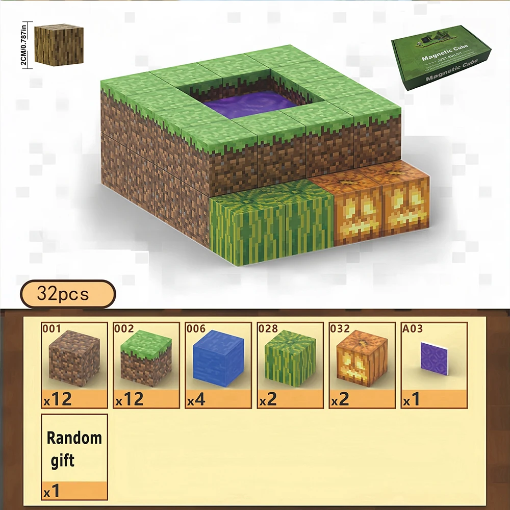 Kreative magnetische Bausteine – Build My Magnet World Set für 3–6 Jahre alte Jungen und Mädchen, ideale Weihnachtsgeburtstagsgeschenke