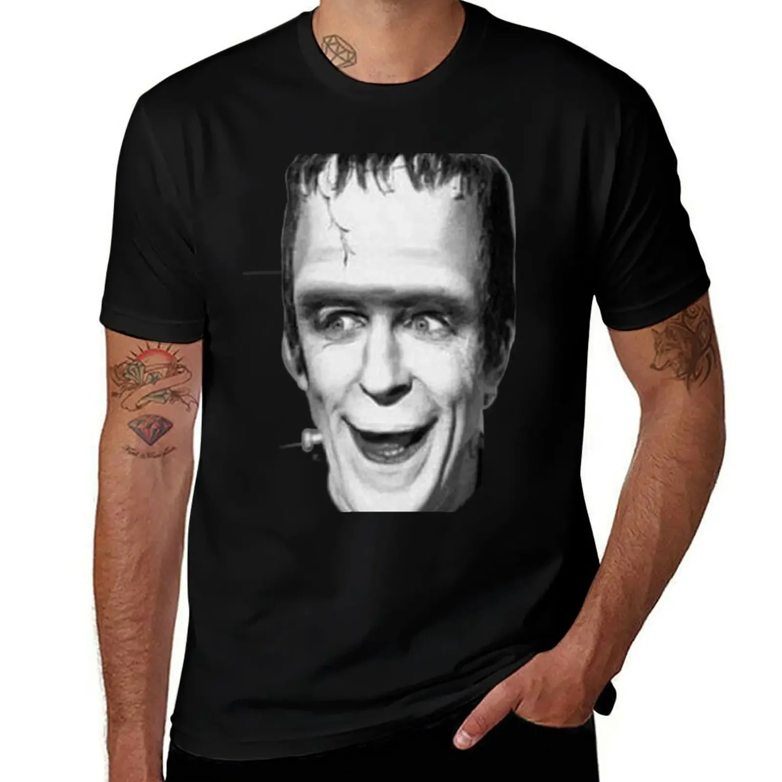 Herman Munster funny motive T-Shirt new edition customs design your own designer t shirt men