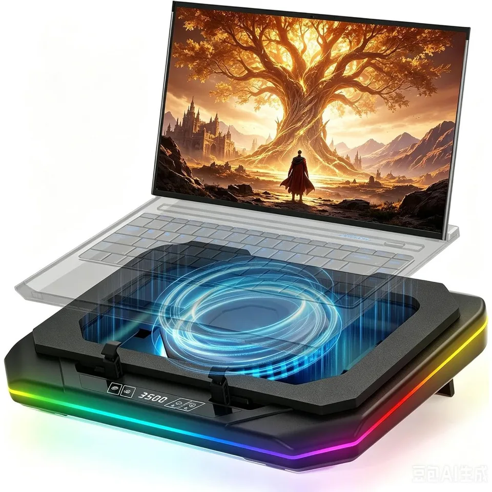 High Performance RGB Gaming Laptop Cooling Pad