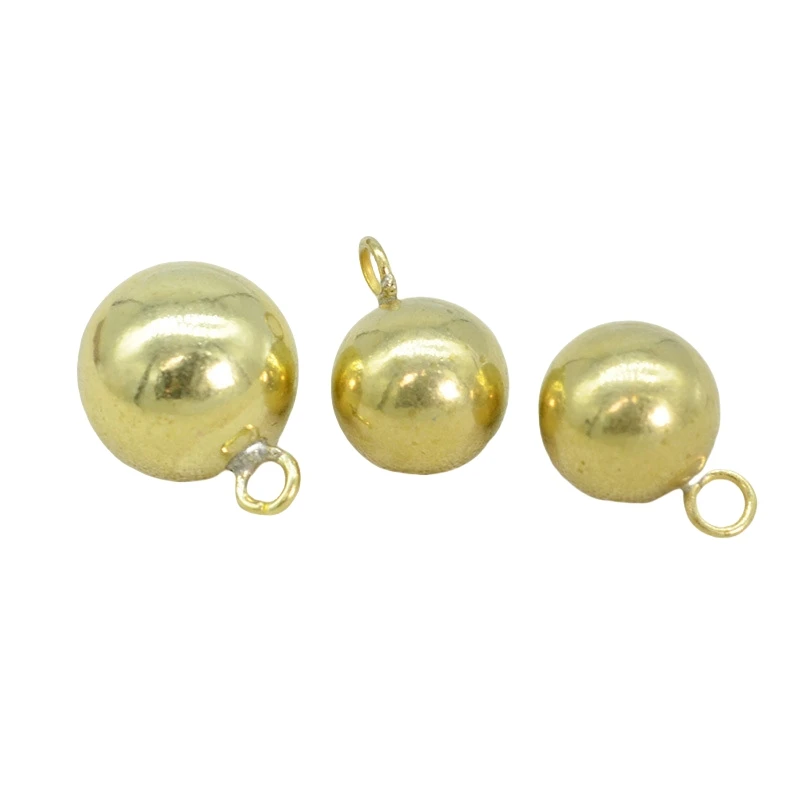 

BoYuTe (100 Pieces/Lot) 6-8-10-12-14mm Brass Ball Bead Charms Pendant Factory Direct Sale Handmade Diy Jewelry Accessories