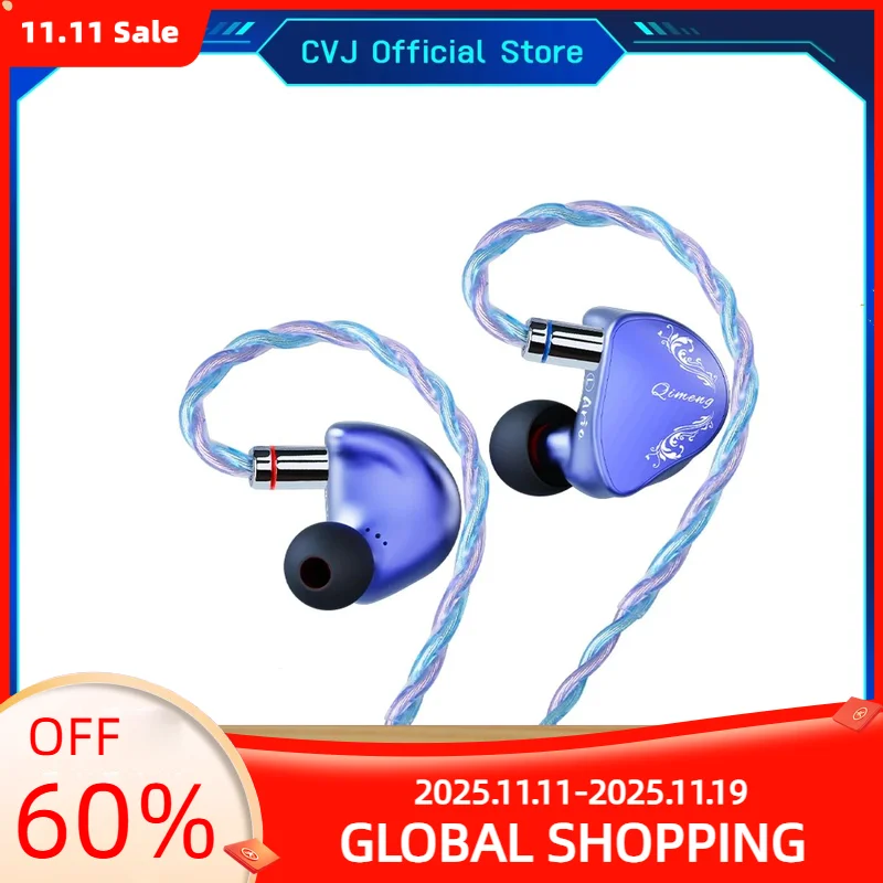 

CVJ ARIA 10 мм высокопроизводительные Hi-Fi наушники DD IEMs с нанокристаллическим покрытием со съемным кабелем для аудиофилов